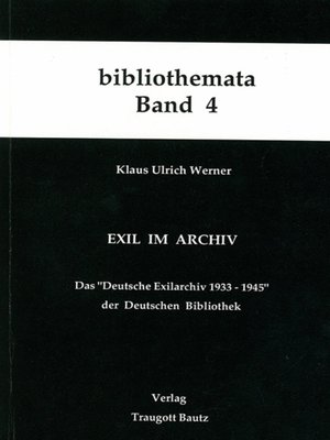 cover image of Exil im Archiv